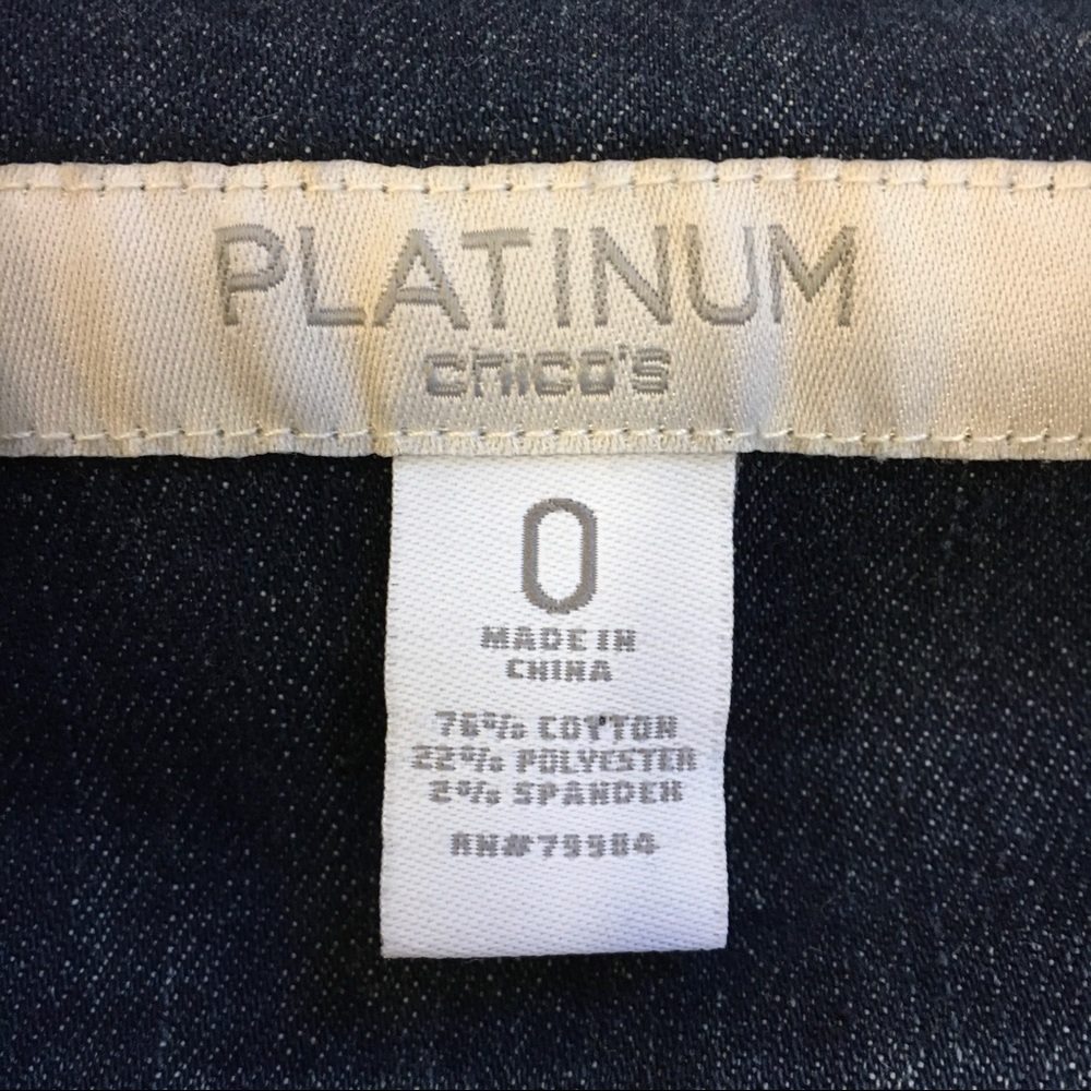 Chicos platinum denim jacket - Picture 4 of 4